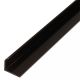 PVC LK kutni profil  30x30mm  2,7 m crni 00