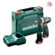 Bušilica aku.12V 2x2Ah LC u koferu PowerMaxx METABO