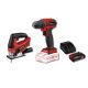 Set aku.bušilica 18/40 BL+ubodna pila+Starer Kit 2,5Ah EINHELL