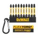 Set bitova PZ1, PZ2, PH2 50 mm 10/1 DeWALT