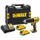 Bušilica udar.aku.18V 2x2Ah BL DCD778D2T DeWALT