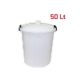 Bure 50l sa poklopcem bijelo PLASTOFLEX
