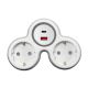 Razdjelnik 2-struki s USB punjačem A+C 16A 230V 240-802 Commel