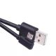 Kabal USB 2.0A micro B kutni crni 1m