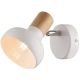 Svjetiljka zidna spot 1xE14 bijela/drvo ADDY ELMARK