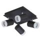 Spot lampa 4xGU10 Leipzig ML-22035-04 kvadratna crna