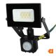 Reflektor LED 10W 4000K crni sa senzorom Commel