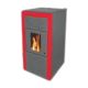 Kamin na pelet Termal INT EXCLUSIVE 15kW, crveni