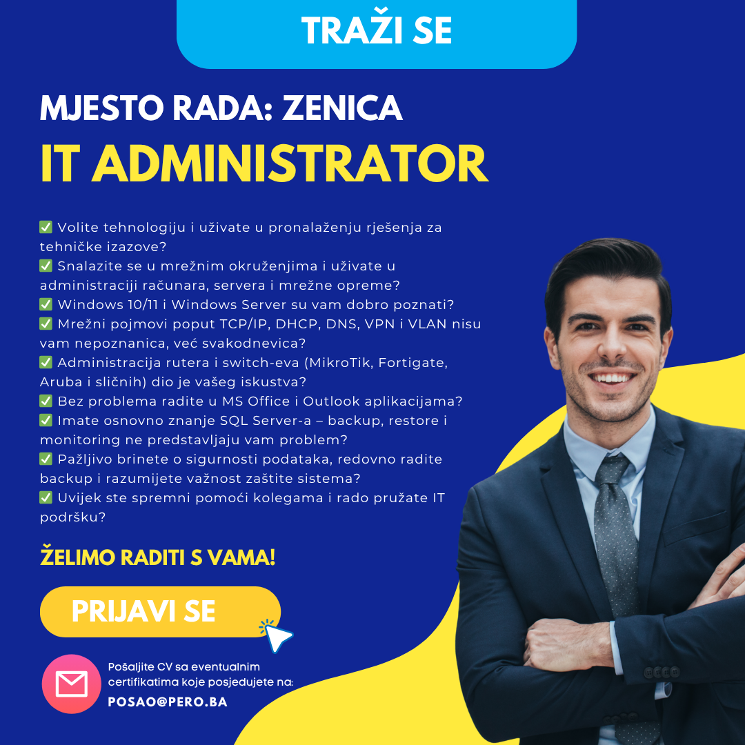 Konkurs za posao - Vareš