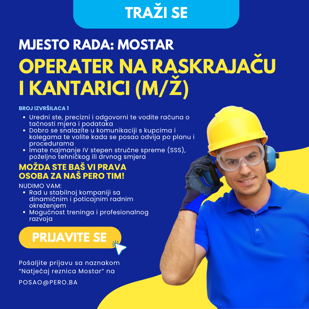 Konkurs za posao - PERO