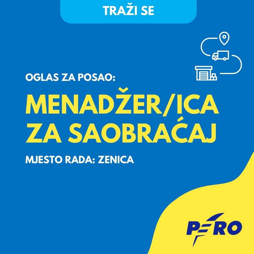 Konkurs za posao - saobracaj menadzer